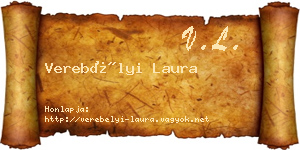 Verebélyi Laura névjegykártya